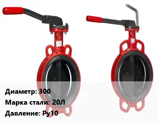 Затвор 300 Сталь: 20Л Ру10